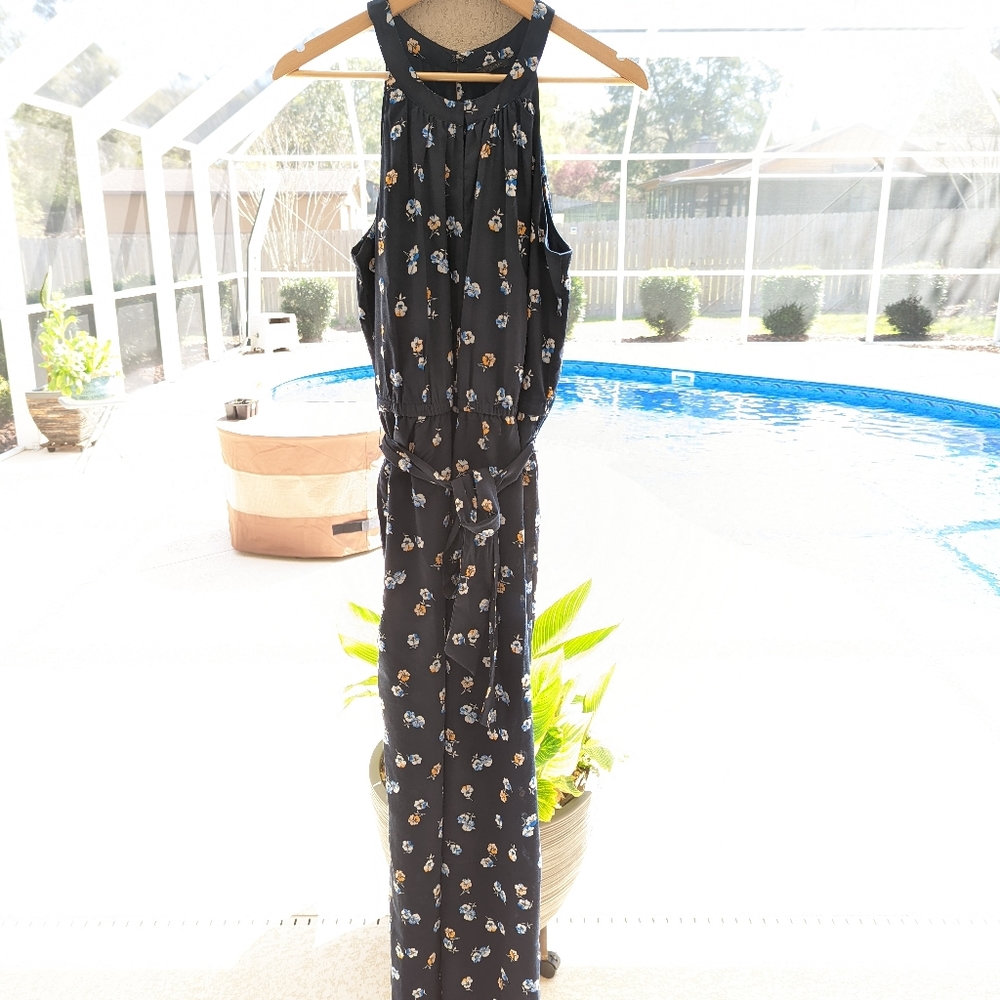 Ann Taylor Floral Jumpsuit